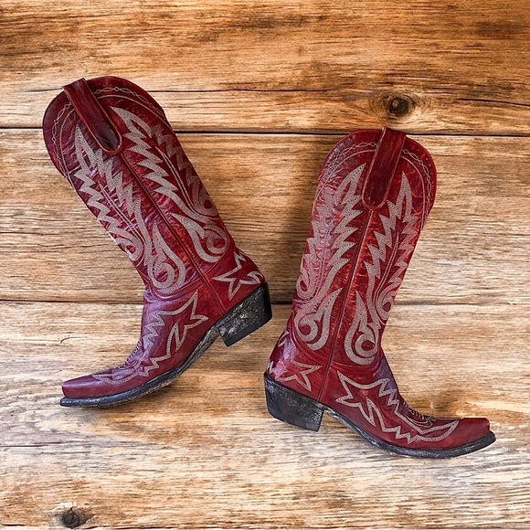 Old Gringo Women's Nevada Red Cowboy Cowgirl Boots Size 7.5 ~ Like New! - Picture 4 of 14